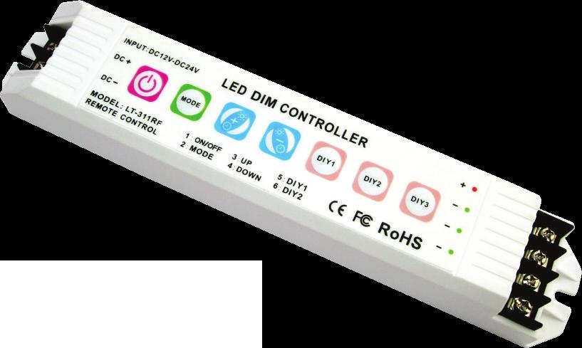 Remote is USB charged - cable included LED Controllers RGB Controller & Radio Remote