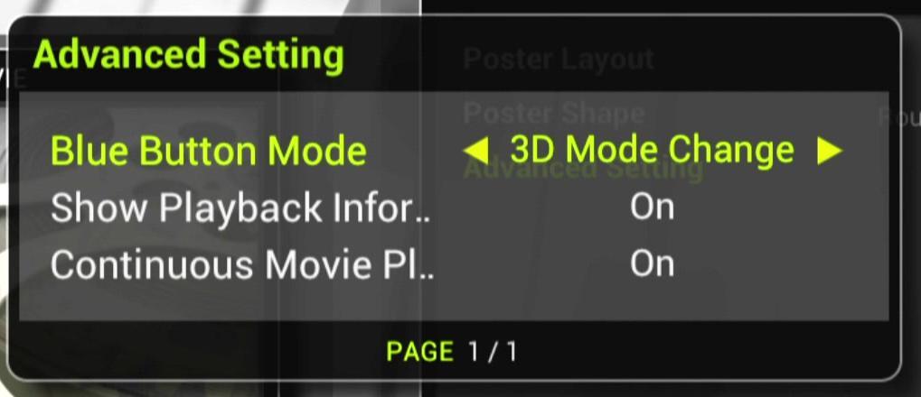 Poster layout and Poster Shape Please refer to chapter 15. Advanced setting contains more special settings for movie.