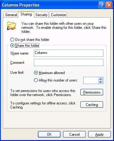 19.2 Network Connection using Samba The following section explains how to connect the shared PC folders or NAS (Network Attached Storage) which runs Samba Server. 19.2.1 Activating PC Share - Click right mouse button on the folder which will be shared.