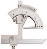 mm/" 9-- Universal Angle Protractor 9 Series Graduation: With fine adjustment device measuring