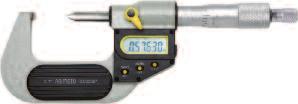 M I C R O M E T E R S Single Point Micrometers / Series IP -- S-wrench Battery Standard -- S-wrench, Battery (Digital models), Standard (over /mm range) Warranty card, Instruction manual, Calibration