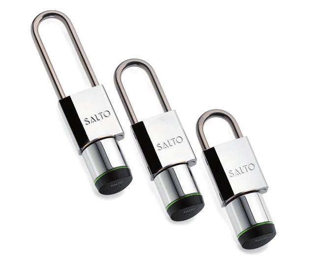 SALTO GEO ELECTRONIC CYLINDER PADLOCKS - The SALTO GEO Padlock is a versatile locking solution that enables users to benefit from the advantages of electronic access control where previously it was