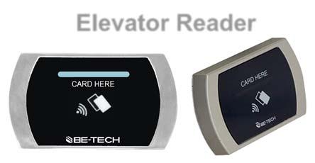 Elevator control can be simple where any valid card can access any floor or intelligent for level lock-off, up to