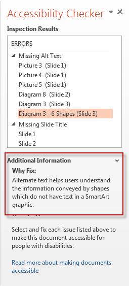 Sharing and Securing a Presentation correct the issue, select it. Checking for Compatibility Issues Another useful thing to check in a presentation is compatibility issues.
