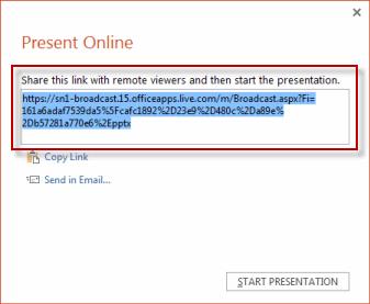 10). 2. The Present Online dialog box will open. You may be prompted to optimize your presentation and/or enter your Windows Live ID. Click Connect. 3.