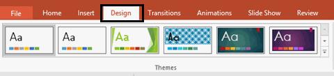 Customizing Presentations 1. Customizing Presentations In this lesson, you will learn... 1. To apply a theme. 2. To apply a background style. 3. To add a footer. 4. To add a background image. 5.