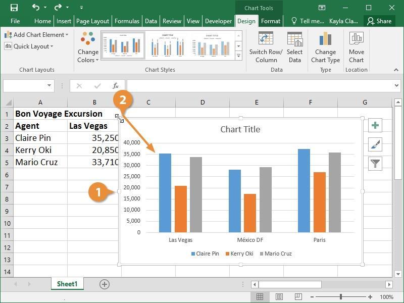 Move and Resize Charts Once a chart has been added to the worksheet, you ll probably need to move and resize it to fit the spreadsheet. Move a Chart Click the chart to select it.
