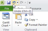 Undo the deletion by clicking on the Undo button in the Quick Access toolbar, displayed at the