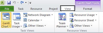 Page 73 - Project 2010 Foundation Level Views & Split Windows What are Microsoft Project Views?