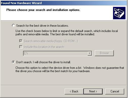 I will choose the driver to install and click Next (see Figure 8)
