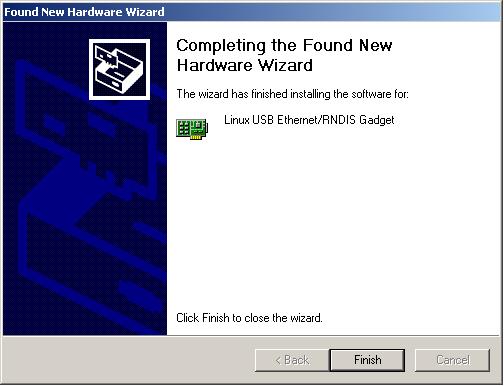 11. The wizard installs the software for the USB driver. Click Finish to close the wizard (see Figure 15)