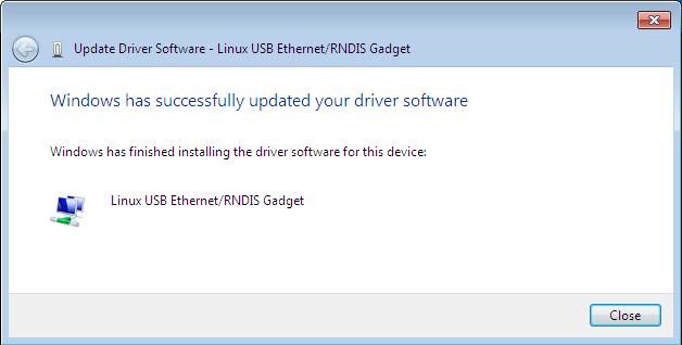 . Figure 22. Update Driver Software Window Update Successful 11. To verify the device is installed: a.