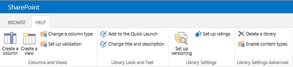 Library Settings Columns and Views Create a column Video Create a view Video Change a column type Video Set up validation Video Library Look and Feel Add to the Quick Launch Video Change title and