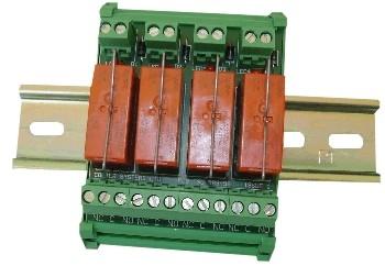 Order Code: RM4-F RM4-1C RM4-1C-2P (two part ) The RM4-1C and RM4-1C-2P is a 4 channel single pole change-over (SPCO) relay module. The RM4-1C-2P has the added advantage of two part fitted.