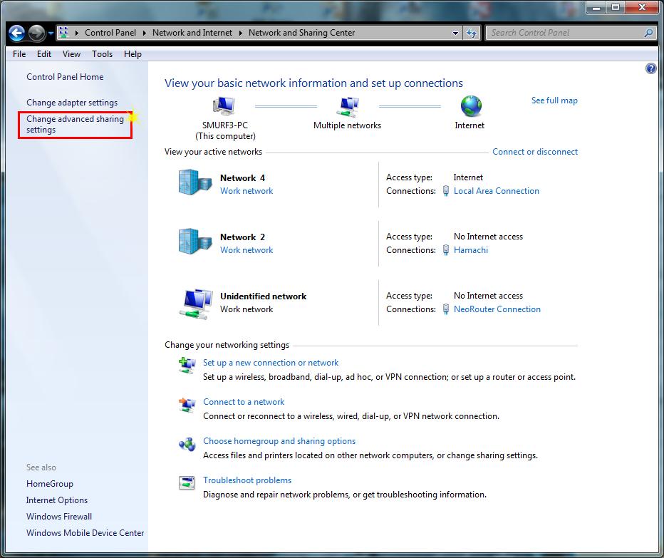 Configure your Computer 3.5 12 Password Protected Sharing When running WatchManager in a network setup, the workstations need to have access to the shared WatchManager folder on your Server.