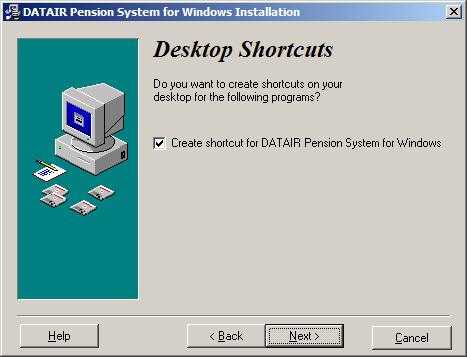 Last, check the box if you would like Desktop Shortcuts created.