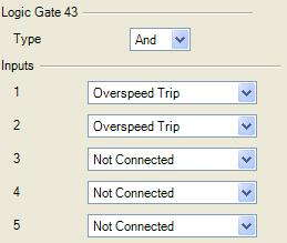 ProTech-SX Simplex System Specific gates can be selected by the buttons near the top of the page. Manual 26546V2 The function of the gates can be selected by the Type selection input field.
