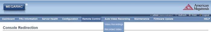 2.6 Auto Video Recording The Auto Video Recording consists of the following: Video