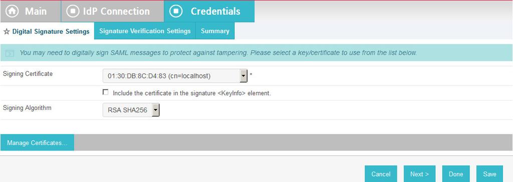 33. On the Credentials tab, click Configure Credentials. 34.