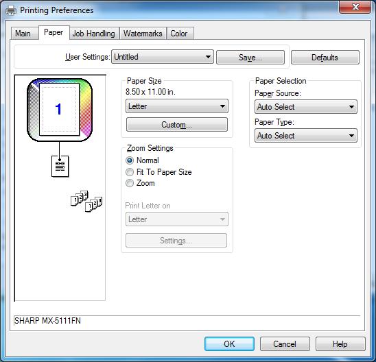 To select settings on other tabs, click the desired tab and then select the settings. (3) Click the [OK] button. The menu used to execute printing may vary depending on the software application. 2.