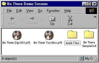How the Demo Session is Structured The Pro Tools LE demo session actually contains two different mixes of the song Be There.