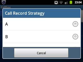 (ENABLE) Ticking this option will enable the recording of incoming and outgoing voice calls.