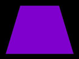 Vertex Colors Set color before the vertex coordinates glcolor3f(0.5f, 0.0f, 0.8f); glbegin(gl_quads); glvertex3f(-0.