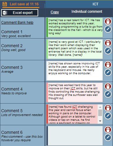 SECTION 2: What is a COMMENT BANK? What is a Comment Bank? A Comment Bank is a set of paragraphs that can be used to add to children s reports quickly and easily.
