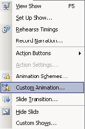 ANIMATION & SLIDE TRANSITIONS Animation can be a fun addition to your