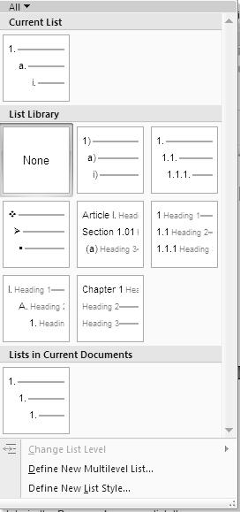 Create a Bulleted or Numbered List Use the convenient Bullet and Numbering libraries formats lists in order to draw attention to the information.