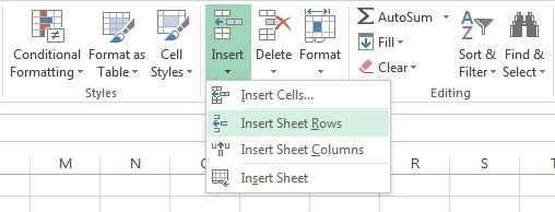 Adding Rows and Columns Rows are cells that run horizontally across the document. You can insert an extra row of cells like this: 1.