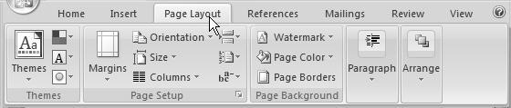 To temporarily view the Ribbon, click one of the tabs. 4. Click back into your document, and the Ribbon disappears. 5.