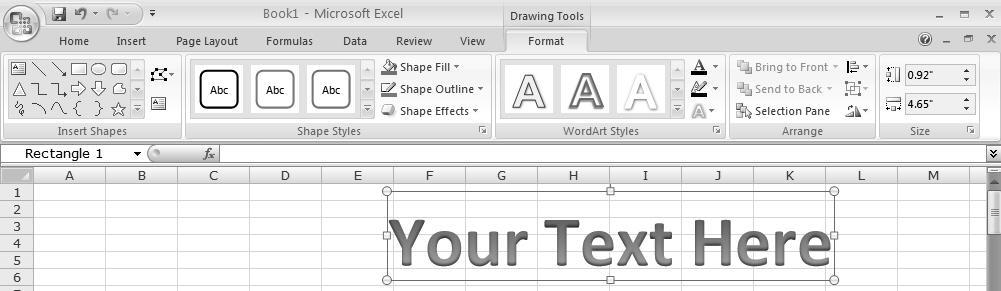 WordArt Is Changing (continued) Modifying WordArt in Excel and PowerPoint In both