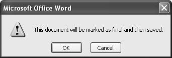 Exercise Mark a Document as Final 1. In Microsoft Word 2007, open Styles.docx. 2. Click the Office button.