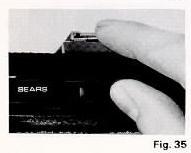 2. The Self-Timer Indicator Light will pulsate, and about 10 seconds later, the shutter will be released. (Fig. 34) 3.