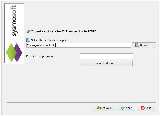 2.7 Import TLS certificate If you have chosen to expose an HTTPS connection in the previous panel, please provide the SSL certificate as a PKCS12 file and enter the