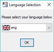 2.1 Language selection After the prerequisites have been installed, a language selection