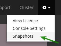 Starting a snapshot At any moment you can take a snapshot of Hiptest. To do so, click on the "Start Snapshot" button from the dashboard. The process takes a couple of minutes to complete.