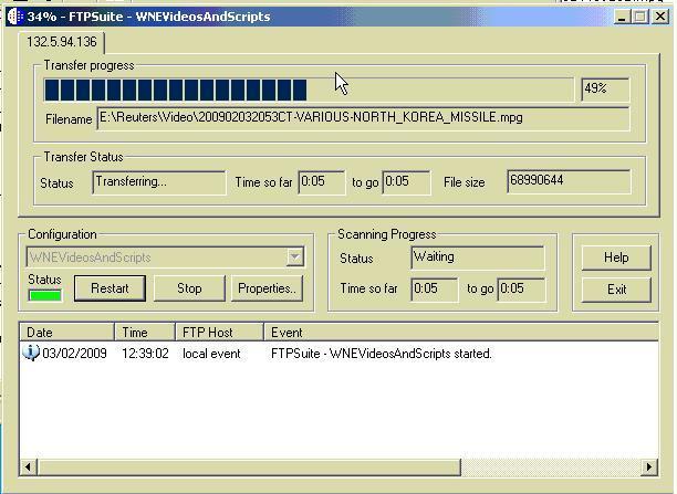 If files are found, then FTP Suite will connect to the FTP Server and transfer