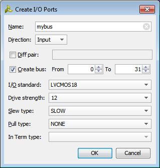 Step 4: Creating and Configuring I/O Ports Figure 9: Create I/O Ports Dialog Box TIP: The