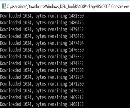 DFU Tool Install/Usage on Windows* 10 Host 6 Steps (Contd.) 6.
