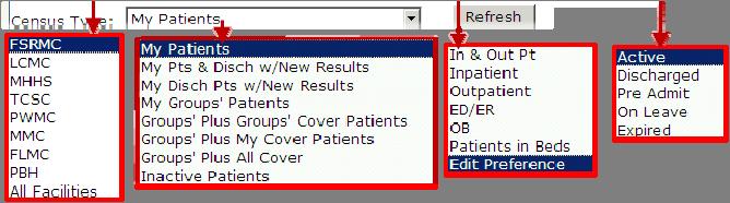 Patients Tab The Physician Portal will default to the Patient s Tab.