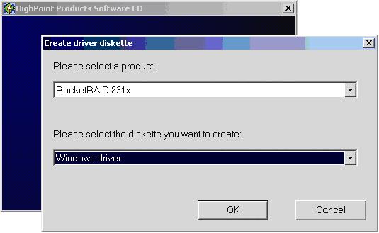 RocketRAID 231x/0x Driver and Software Installation Driver and Software CD The retail box includes a Driver and Software CD.