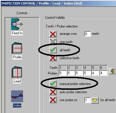 Check the box beside manual probe selection and enter the probe