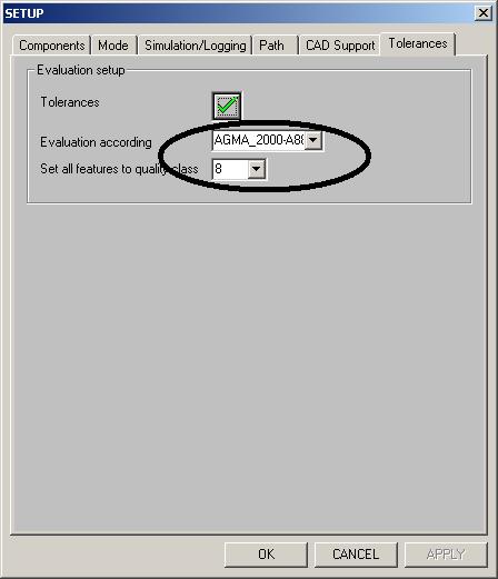 5. Select the Tolerance tab and change Evaluation to AGMA_2000-A88.