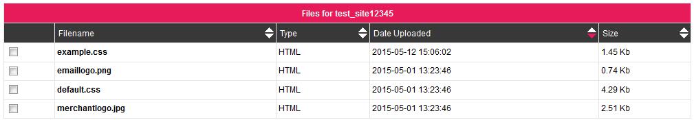 Once the files have been successfully uploaded, the Status column will show 100% for each file, and a confirmation will be displayed at the top of the page.