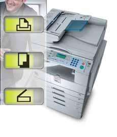 The Aficio MP 1600Le/MP 2000Le print, copy and scan: a powerful combination in an ultra compact device, ready to be placed anywhere in your office.