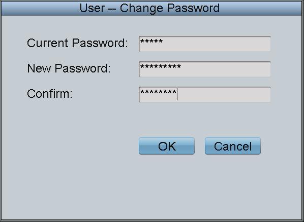 Figure 3.5 User List 2. Input the Current Password and New Password and confirm the New Password. Figure 3.