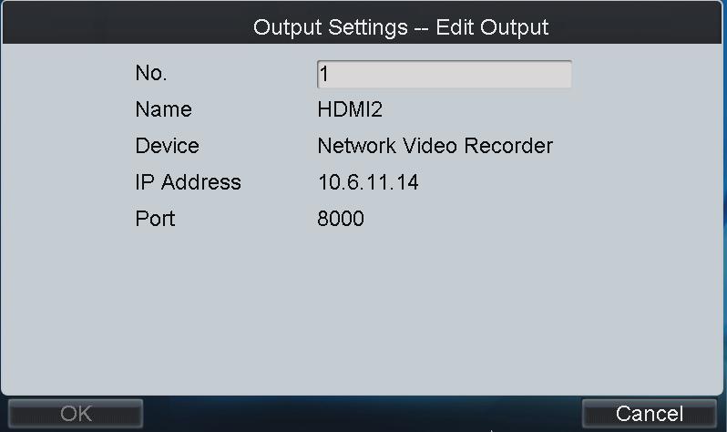 4.6.2 Editing an Output Channel 1. Select an output channel from the Output Settings-Output List interface, and tap to enter the Edit Output interface. Figure 4.63 Edit Output 2. Edit the output No.