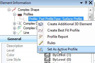 8. Click on the pad Profile, hover and select the Set as Active Profile tool.
